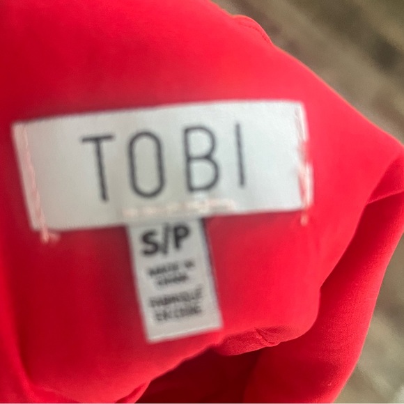 Red Mini Halter Dress - wedding guest, party, summer - Picture 4 of 4